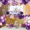 150Pcs Purple Balloons Garland Arch Kit, Light Pastel Purple Gold White Balloons Confetti Latex Metallic Balloons for Women Birthday Baby Shower Wedding Party Decorations Supplies
